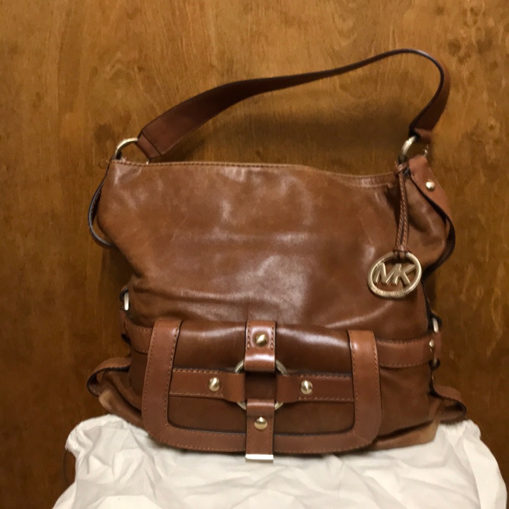 Michael Kors Brown soft leather bag with wallet